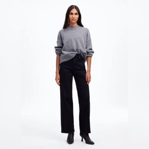 Madewell Black the Perfect Vintage Wide Leg Jeans